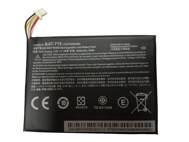 Batería para Iconia-Tab-B1-720-Tablet-Battery-(1ICP4/58/acer-BAT-715